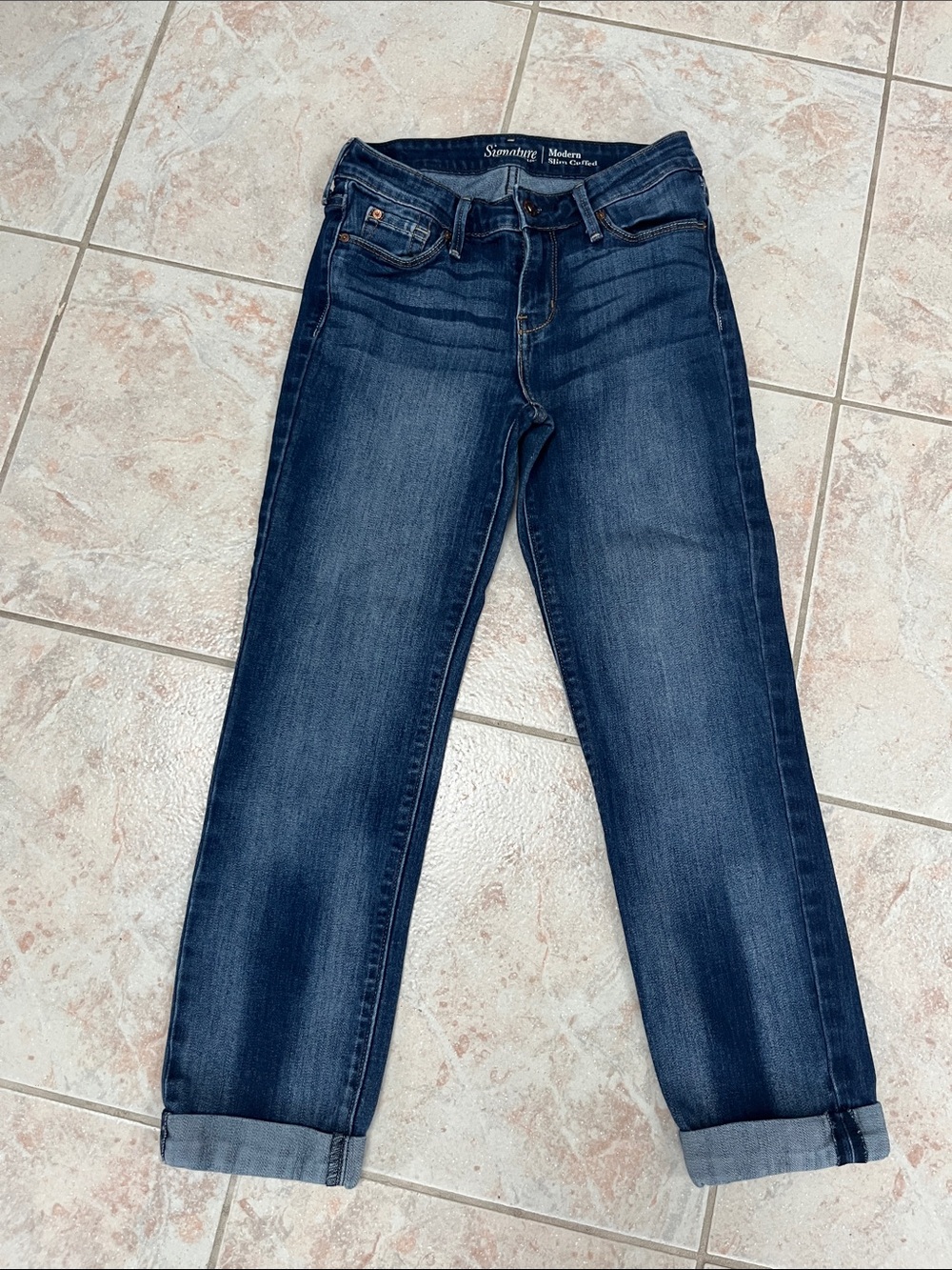 👖 Levi’s Signature  Dark Blue Boyfriend Jean👖